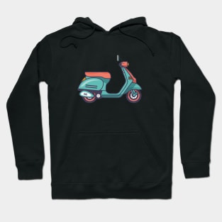 Vespa Scooter green matic Hoodie